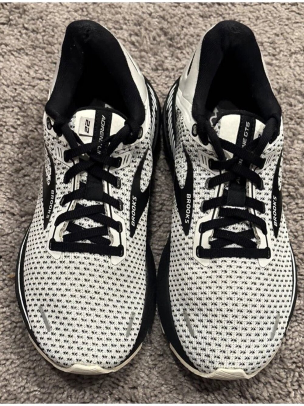 Brooks Adrenaline GTS 22 Running Shoes Womens Size 8.5 Grey Athletic Sneakers - Picture 5 of 8